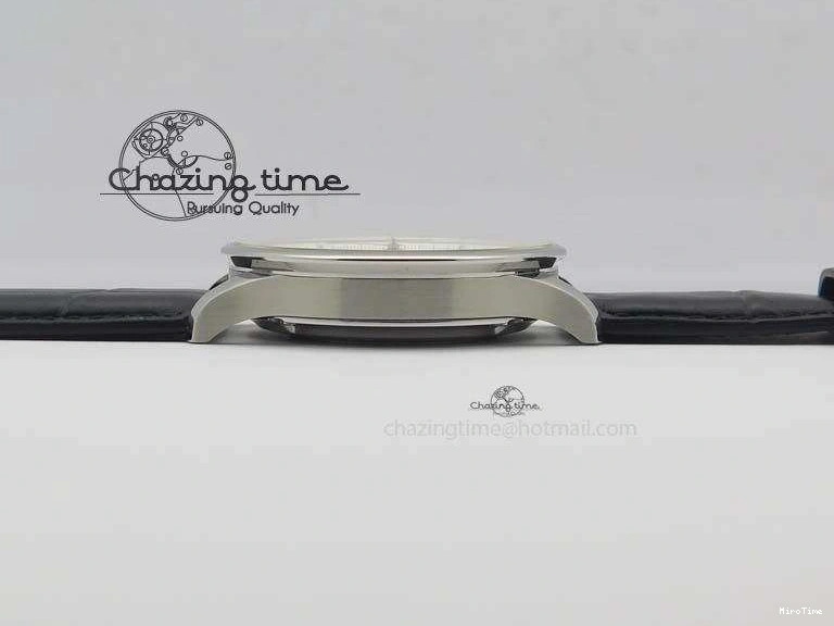 MIROTIME 0313 Modern Portuguese IW371404 ZF V3 1:1 Best Edition SS Black Dial On Black Leather Strap A 7267